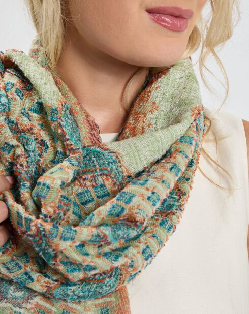 Mea grüne Wasserstola - 50x150 cm