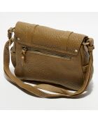 Sac besace en Cuir Bess E light taupe - 19x25x8cm