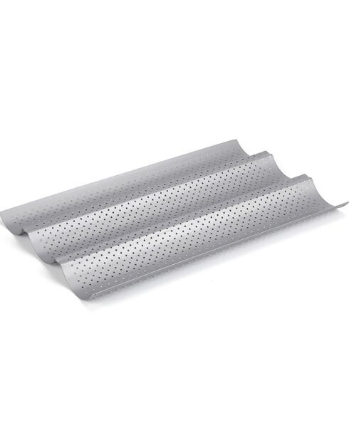 Moule à 3 baguettes et tuiles gris
