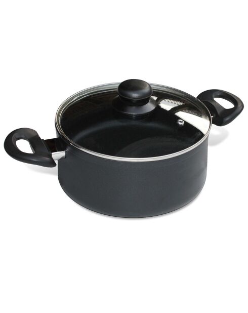 Faitout avec couvercle Easy induction noir - D.20 cm