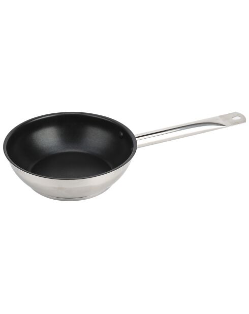 Poêle en acier inoxydable Gastronomie induction inox - D.24 cm
