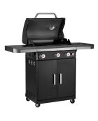 Barbecue à gaz en acier inoxydable rexon inox - 120x135x52 cm