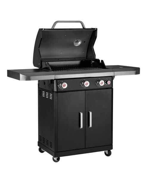 Barbecue à gaz en acier inoxydable rexon inox - 120x135x52 cm