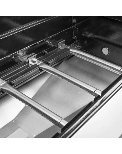 Barbecue à gaz en acier inoxydable rexon inox - 120x135x52 cm