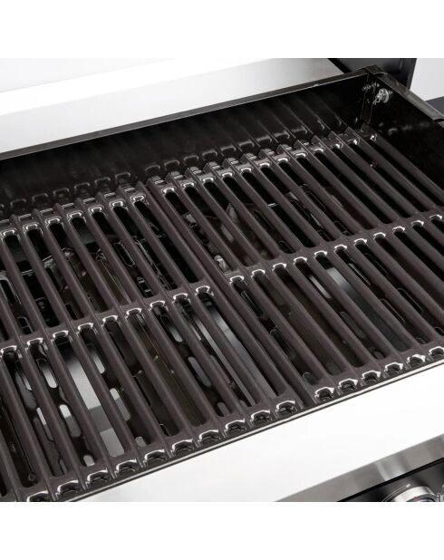 Barbecue à gaz en acier inoxydable rexon inox - 120x135x52 cm