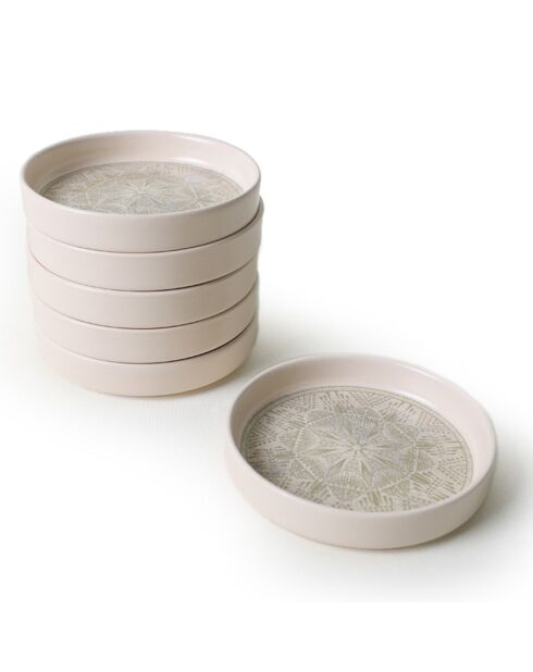 6 Bols crèmes - 200ml