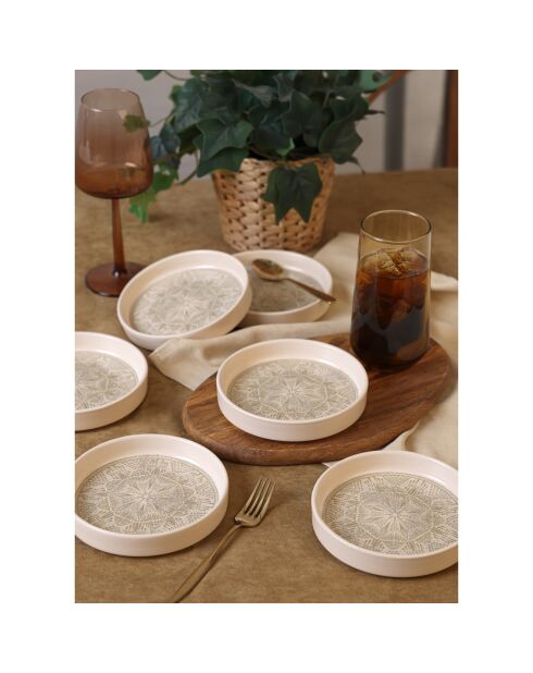 6 Bols crèmes - 200ml