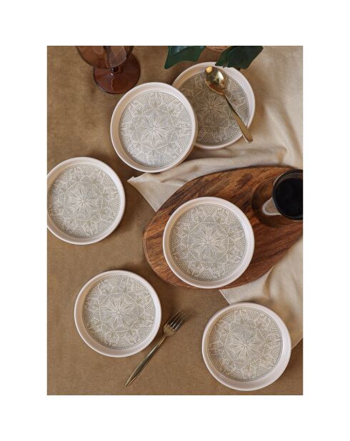 6 Bols crèmes - 200ml