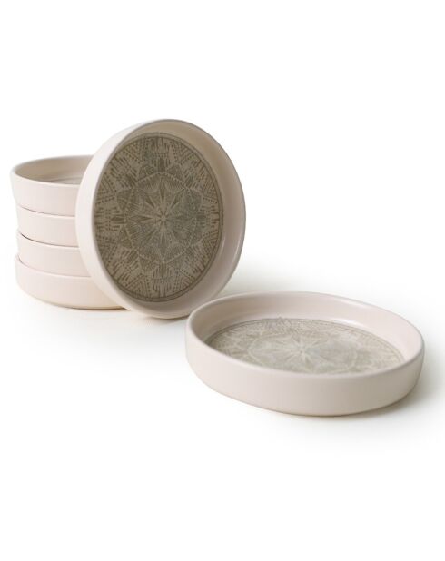 6 Bols crèmes - 200ml