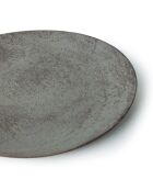 6 Assiettes à dessert marron - D.23 cm