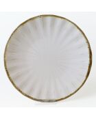 6 Assiettes plates blanches - D.27 cm