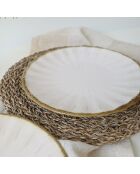 6 Assiettes plates blanches - D.27 cm
