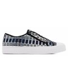 Sneakers en Cuir Babs bleues