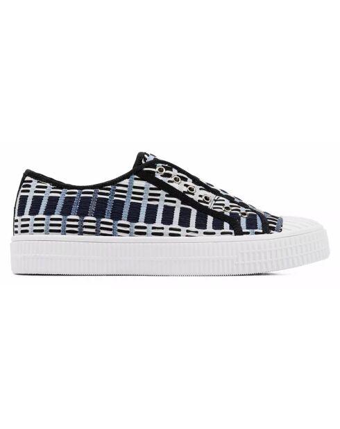 Sneakers en Cuir Babs bleues