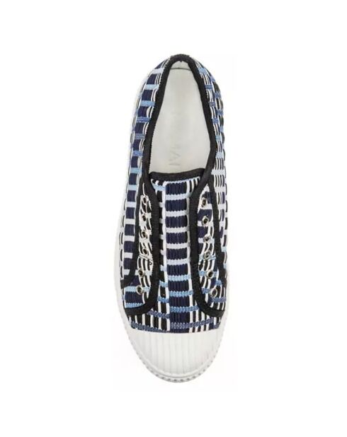 Sneakers en Cuir Babs bleues