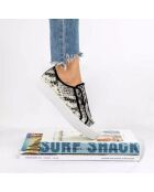 Sneakers en Cuir Babs serpent