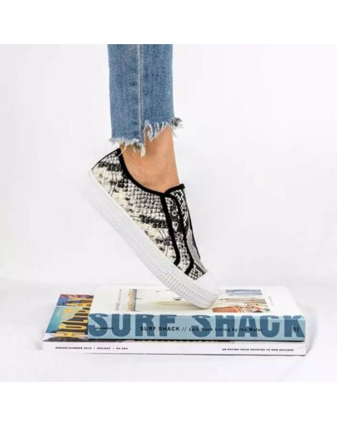 Sneakers en Cuir Babs serpent