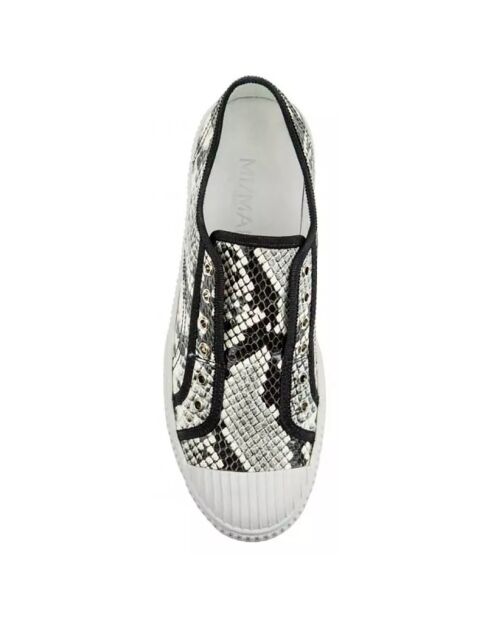 Sneakers en Cuir Babs serpent