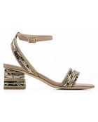Sandales en simili Cuir vegan Coco beiges