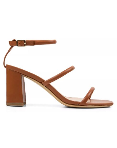 Sandali in pelle Daisy Terracotta - Tacco 8 cm