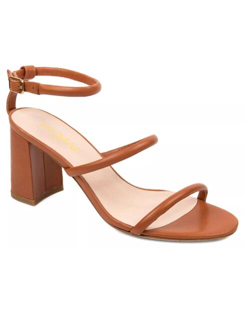 Sandali in pelle Daisy Terracotta - Tacco 8 cm