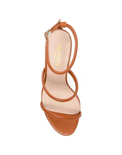 Sandali in pelle Daisy Terracotta - Tacco 8 cm
