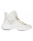 Sneakers en Cuir Getty blanches