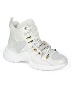 Sneakers en Cuir Getty blanches