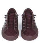 Sneakers en Cuir Joe bordeaux