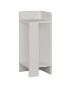Table de chevet droite Elos Right blanche - 25x60x27 cm