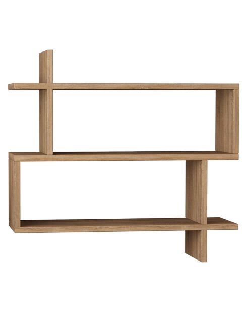 Etagère murale Paralel chêne - 70x65.5x22 cm