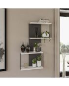 Etagère murale Destan blanche - 65x96x19 cm