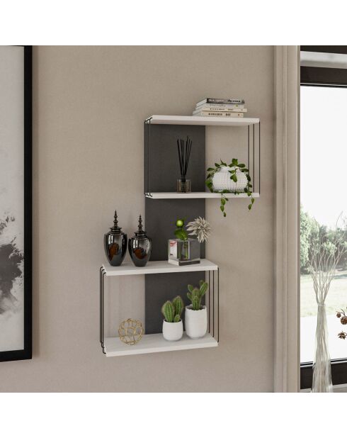 Etagère murale Destan blanche - 65x96x19 cm