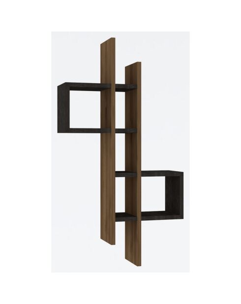 Etagère murale Emse chêne/anthracite - 53.8x108x19.6 cm