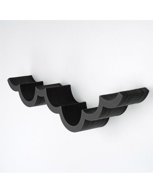 Etagère papier toilette wc018 noire - 62x9x16 cm