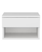 Table de chevet murale Jamot blanche - 44.6x29x31.9cm