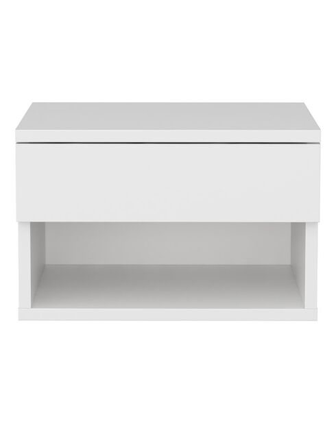 Table de chevet murale Jamot blanche - 44.6x29x31.9cm