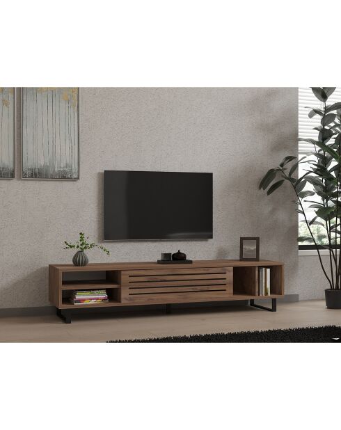 Meuble TV Safir pin - 160x35x40 cm