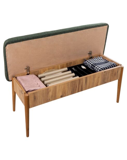 Banc Vina pin/vert - 110x85x40 cm