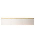 Meuble TV Neon blanc/chêne - 160x35x32 cm
