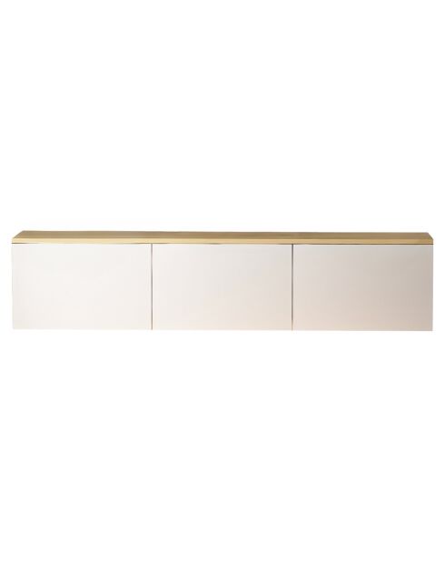 Meuble TV Neon blanc/chêne - 160x35x32 cm