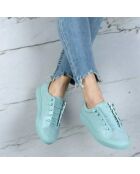 Sneakers en Cuir Joe vertes