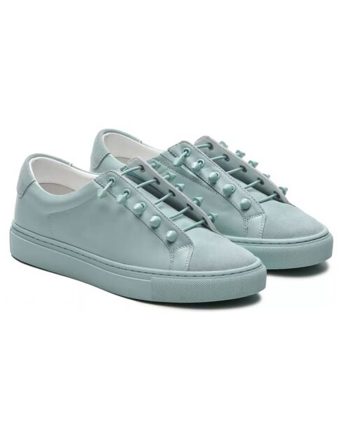 Sneakers en Cuir Joe vertes