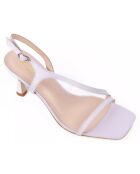 Sandakes en Cuir Mira parme - Talon 7 cm