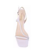Sandakes en Cuir Mira parme - Talon 7 cm