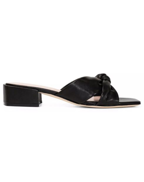 Mules en Cuir Nola noires