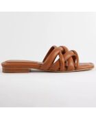 Mules en Cuir Portofino terracotta