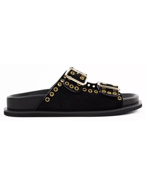 Mules en Cuir Trippi noires