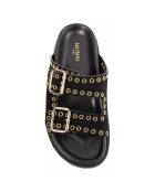 Mules en Cuir Trippi noires