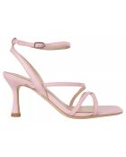 Sandales en Cuir Venice roses - Talon 7 cm